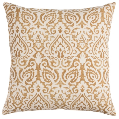 Home Accents Damask Throw Pillow, Gold, large