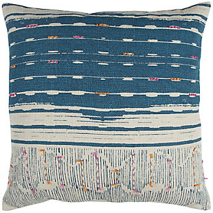 Home Accents Stripe Embroidered Throw Pillow, , rollover