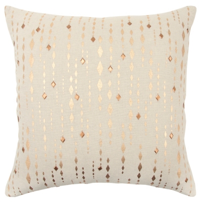 Home Accents Gold Stripe Throw Pillow, Natural