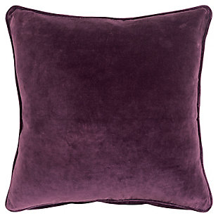 Connie Post Velvet Throw Pillow, Purple, large