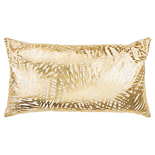 Home Accents Gold Abstract Throw Pillow, , large