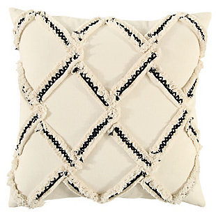 Home Accents Textured Diamond Throw Pillow, , large