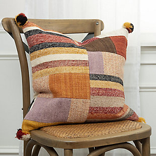 Home Accents Hand Woven Wool Throw Pillow, , rollover