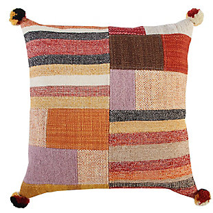 Home Accents Hand Woven Wool Throw Pillow, , large