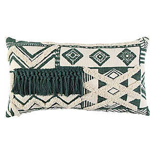 Home Accents Geometric Embroidered Throw Pillow, , large