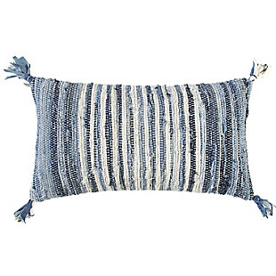 Home Accents Recycled Denim Throw Pillow, , large