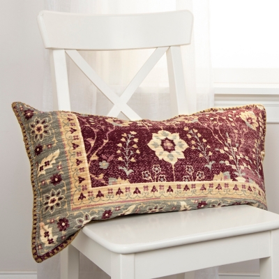 Home Accents Antique Rug Patterned Throw Pillow, Brown/Beige