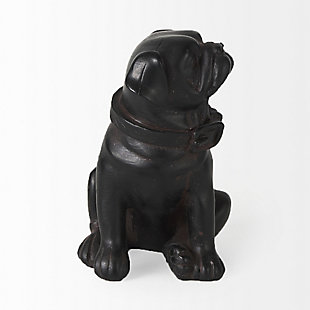 Resin Dog in Black, , large