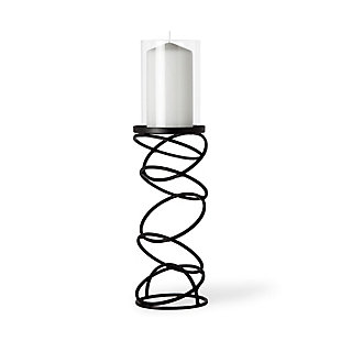 Medium Metal Stacked Ring Table Candle Holder, , large