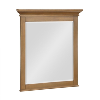 Atwater Living Jazmyne Bathroom Mirror, 30 Inch, Natural Rustic, Natural Rustic, large