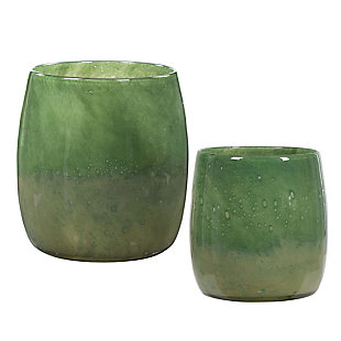 Uttermost Matcha Green Glass Vases (Set of 2), , large