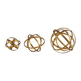 Uttermost Stetson Gold Spheres (Set of 3), , large