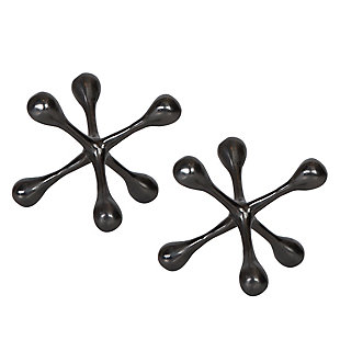 Uttermost Harlan Black Nickel Objects (Set of 2), , large