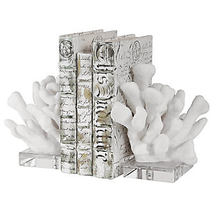 Uttermost Charbel White Bookends (Set of 2), , large