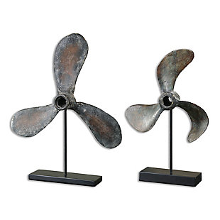 Uttermost Propellers Rust Sculptures (Set of 2), , large