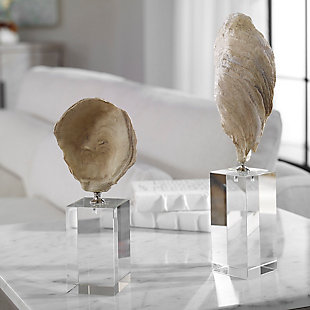 Uttermost Oyster Shell Sculptures (Set of 2), , rollover