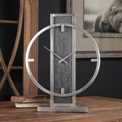 Uttermost Nico Modern Desk Clock, , rollover