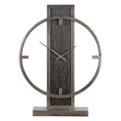 Uttermost Nico Modern Desk Clock, , large