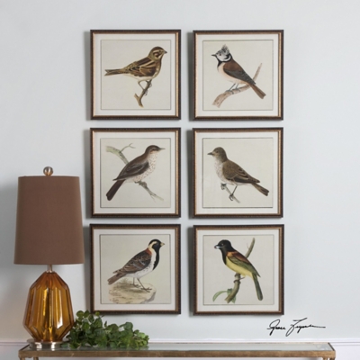 Uttermost Spring Soldiers Bird Prints, Set of 6, , large