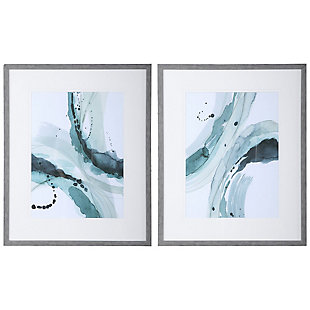 Uttermost Depth Abstract Watercolor Prints, Set of 2, , large