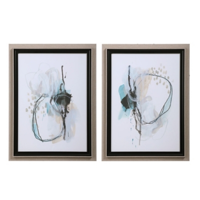 Uttermost Force Reaction Abstract Prints, Set of 2, , large