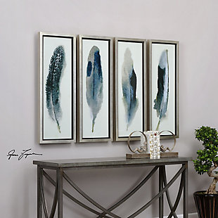 Uttermost Feathered Beauty Prints, Set of 4, , rollover