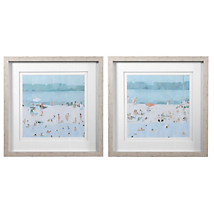 Uttermost Sea Glass Sandbar Framed Prints, Set of 2, , large