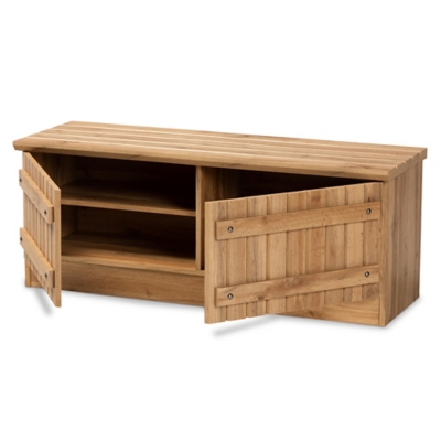 Oswald 2-Door Storage Bench, , large