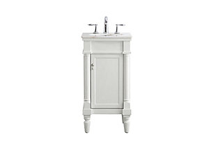 Lexington 18" Single Bathroom Vanity Set, Antique White, large