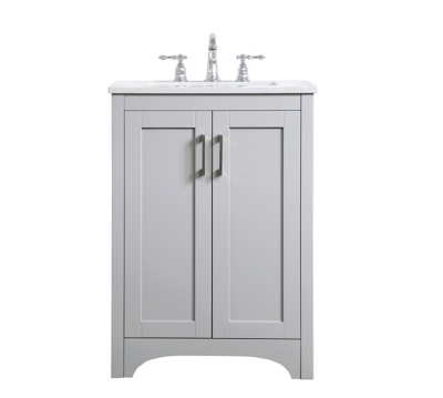 Moore 24" Single Bathroom Vanity, Gray, large