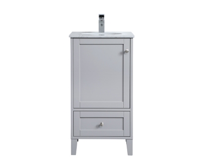 Sommerville  18" Single Bathroom Vanity, Gray, large