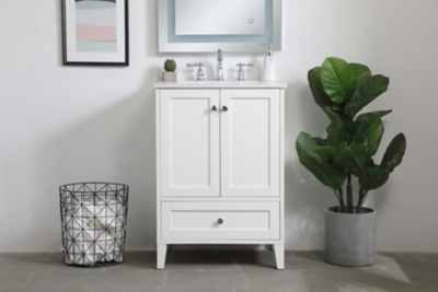 Sommerville  24" Single Bathroom Vanity, White, large