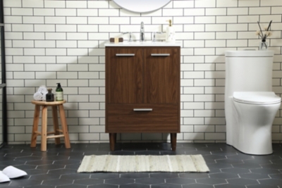 Baldwin 24" Bathroom Vanity, Walnut, large