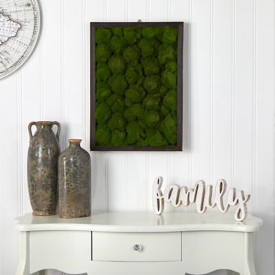 17&rdquo; x 24" Artificial Moss Hanging Frame