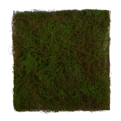 Artificial Moss Sheet, 12'' x 8 3/4'', Green, Craft Supplies from Factory Direct Craft