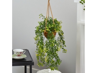 20” Baby Tear Artificial Plant in Hanging Basket