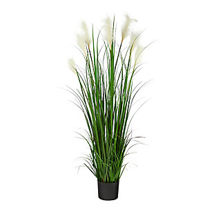4.5’ Plum Grass Artificial Plant, , large