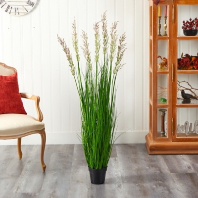 4.5’ Plum Grass Artificial Plant, , large