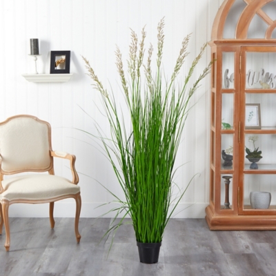 5.5’ Plum Grass Artificial Plant, , large