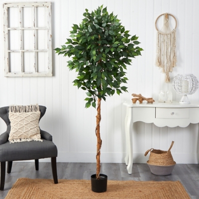 A600020834 6 Ficus Artificial Tree, Green sku A600020834