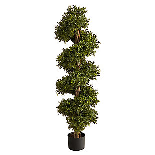 46” Boxwood Spiral Topiary Artificial Tree, , large