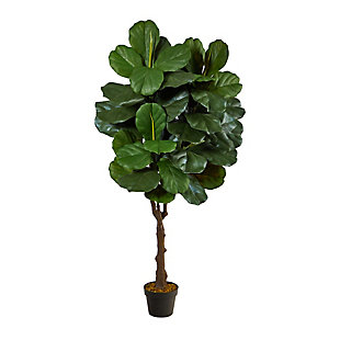 4.5’ Fiddle Leaf Fig Artificial Tree (Indoor/Outdoor), , large
