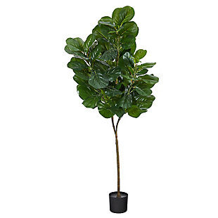 6’ Fiddle Leaf Fig Artificial Tree, , large
