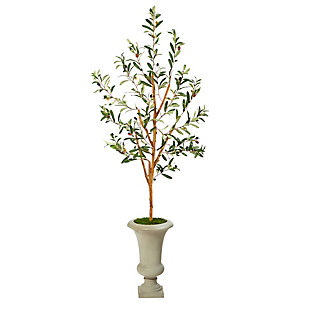 57” Olive Artificial Tree in Sand Colored Urn, , large