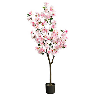 5’ Cherry Blossom Artificial Tree, , large