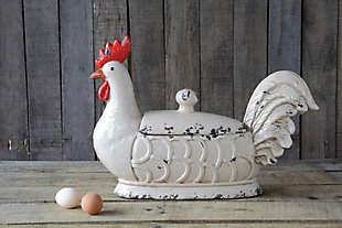 Rooster Container With Lid, , rollover