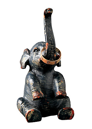 Pewter Elephant Ring Holder, , large