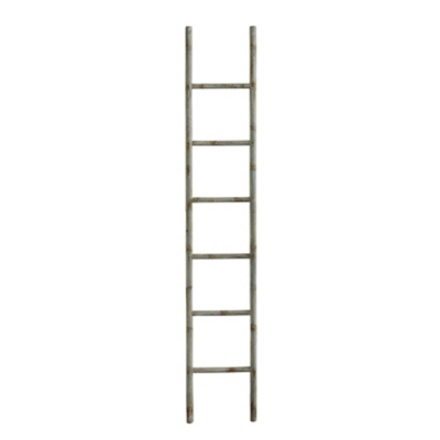 pil tong Ontwapening Heavily Distressed 78"h Decorative Metal Ladder With 6 Rungs | Ashley