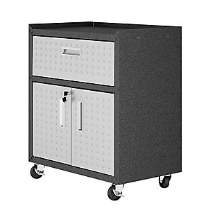 Manhattan Comfort Fortress 31.5" Mobile Garage Cabinet with Drawer and Shelves, , large