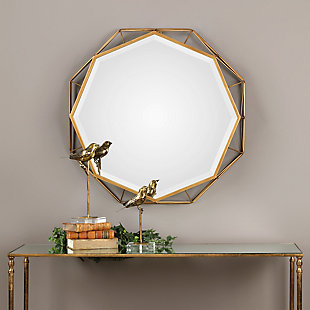 Uttermost Mekhi Antiqued Gold Mirror, , rollover